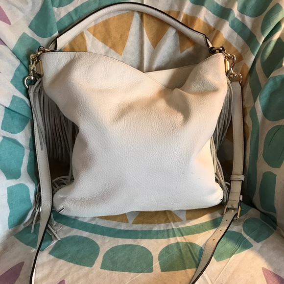 Rebecca Minkoff Handbags - Rebecca Minkoff White Fringe cross body